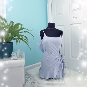 Princess Polly Blue Wrap Dress